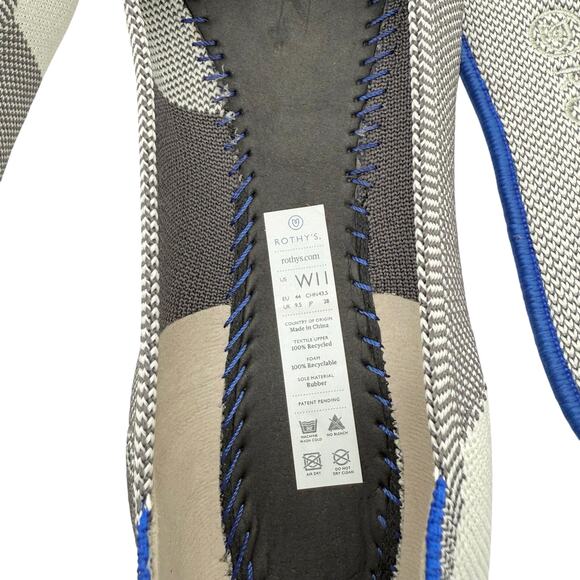 Rothy’s The Flat Captoe Dove‎ Light Grey Women’s Size 11 - Picture 5 of 6